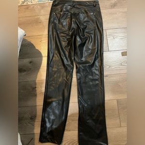 Zara pleather pant with slits